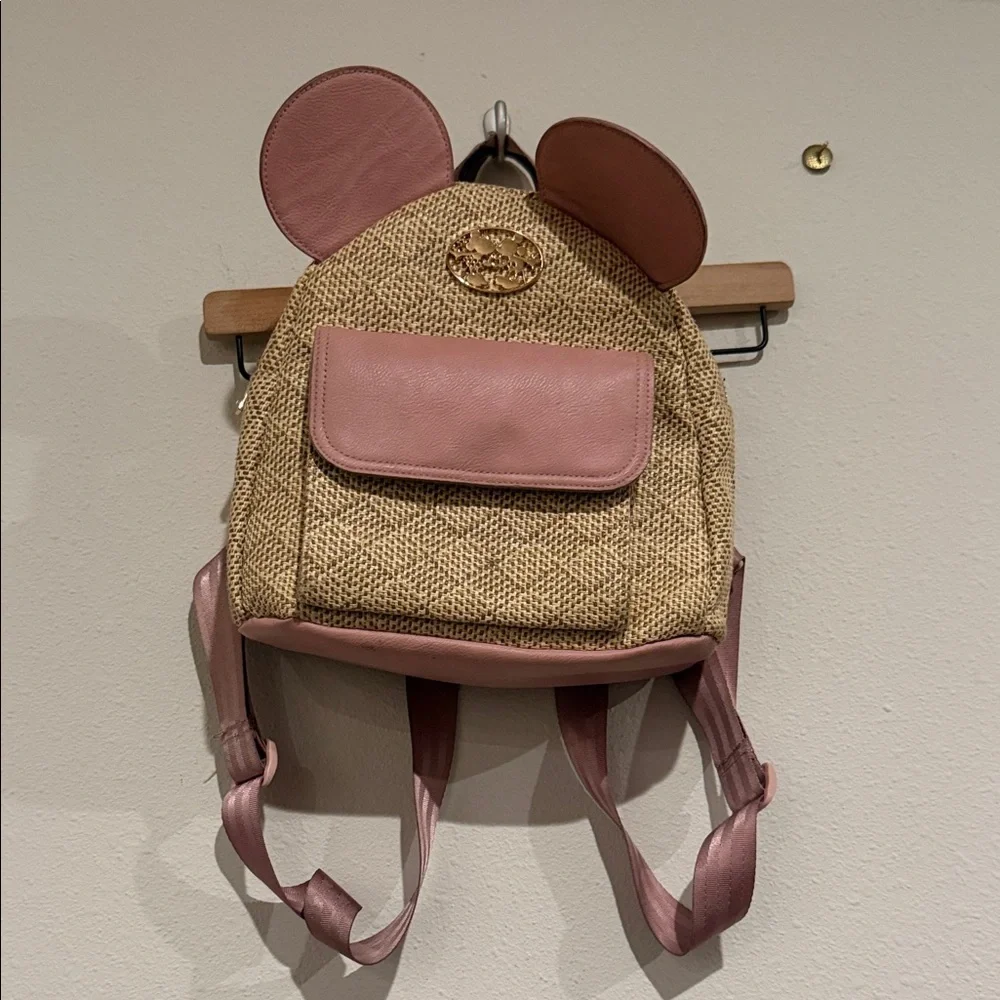 Disney Mickey Mouse Ear Backpack - Purple and Tan
